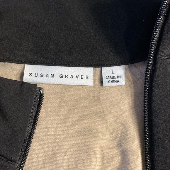 Susan Graver lightweight jacket size L nylon poly spandex blend - Picture 5 of 10